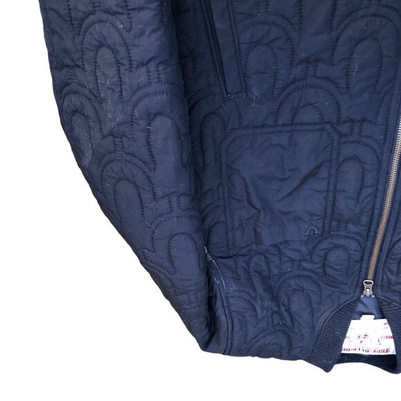 Rare True Religion Quilted Jacket Large Black - Picture 8 of 9
